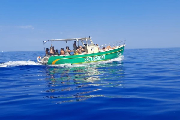Boat Trip from Scilla to the Caves of Bagnara with Swimming Stops from Scilla in Barca.