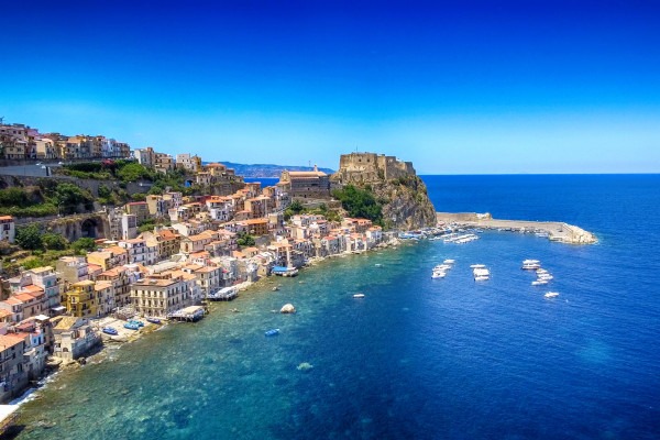 Boat Trip from Torre Faro to Scilla with Swimming Stop.