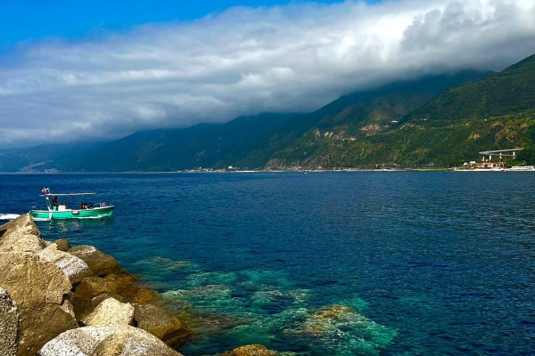 Boat Trip from Torre Faro to Scilla with Swimming Stop from Scilla in Barca.
