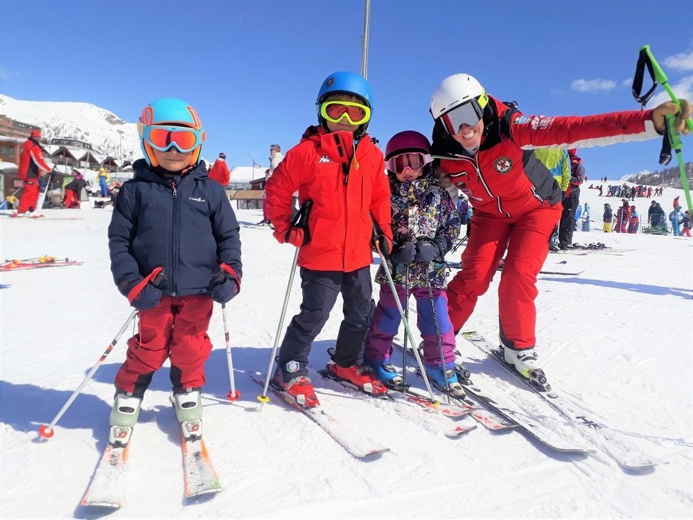 Kids Ski Lessons (5-13y.) for All Level from Scuola Nazionale Sci Sestriere.
