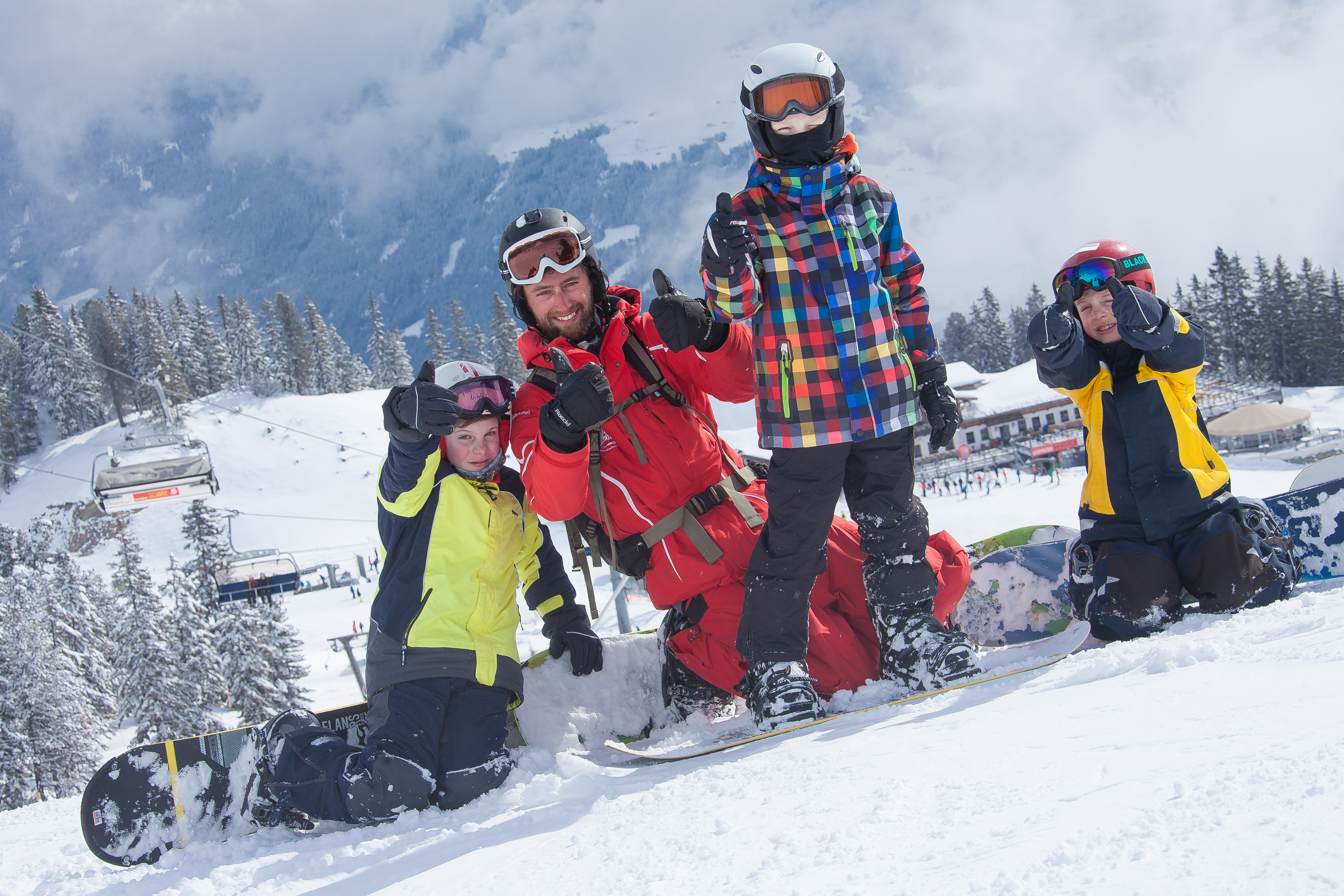 Snowboardkurs für Kinder (ab 8 J.) & Erwachsene für alle Levels mit Skischule Optimal - Kaltenbach.