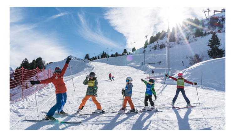 Kinder-Skikurs (5-12 J.) für alle Levels.