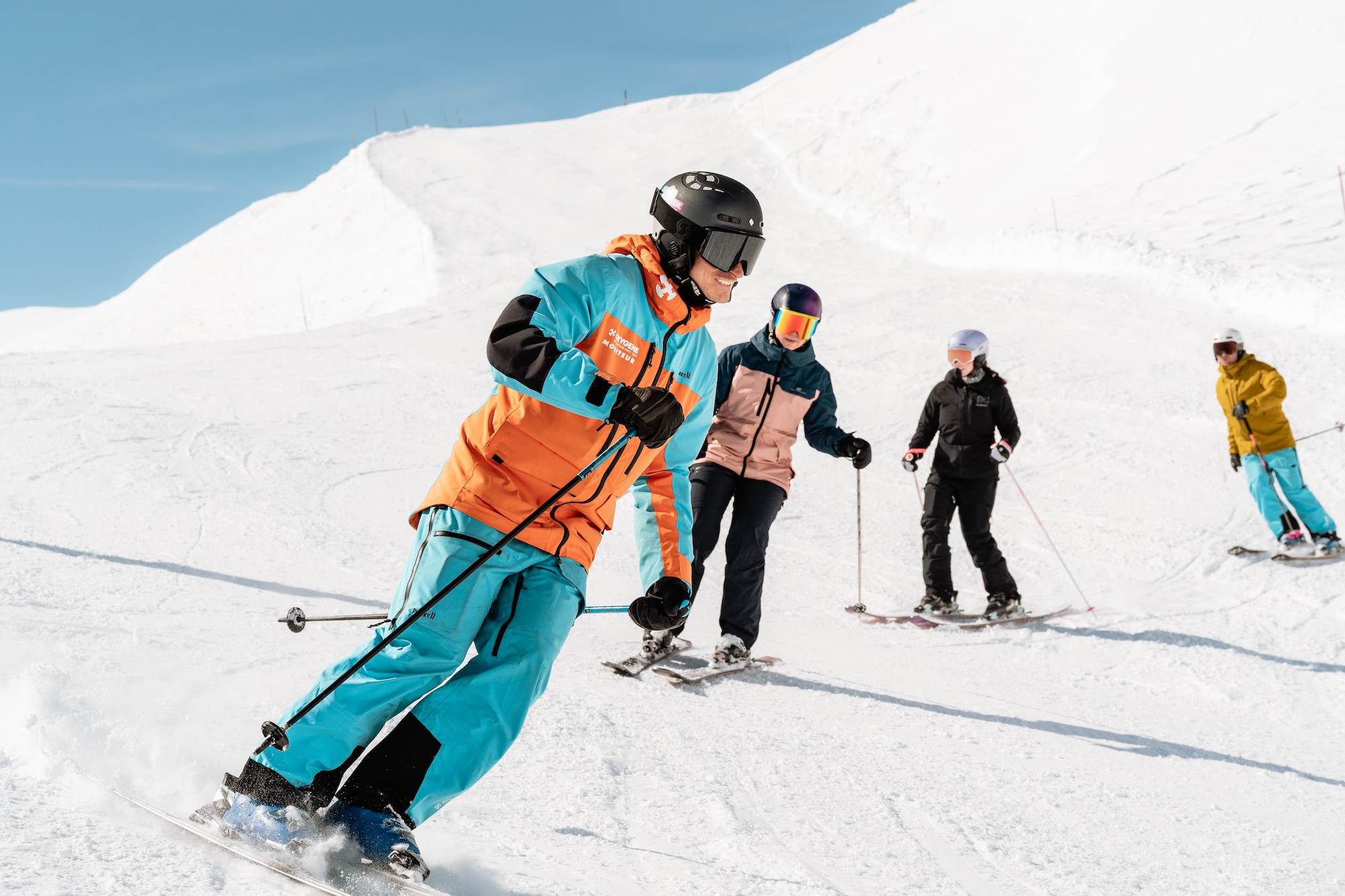 Lezioni di sci per adulti (da 13 anni) - Max 6 per gruppo con Scuola di sci Oxygène Serre Chevalier.