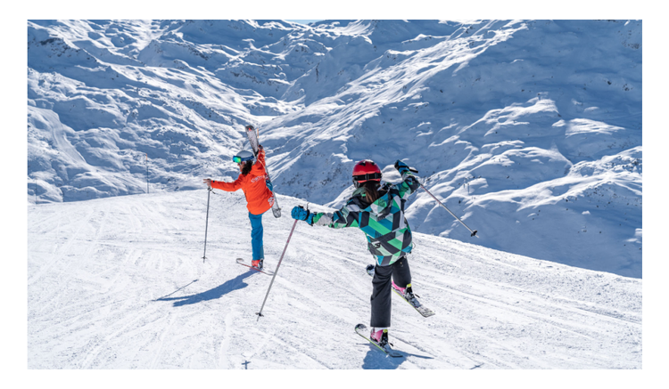 Privater Kinder-Skikurs (ab 3 J.) für alle Levels mit Skischule Oxygène Serre Chevalier.