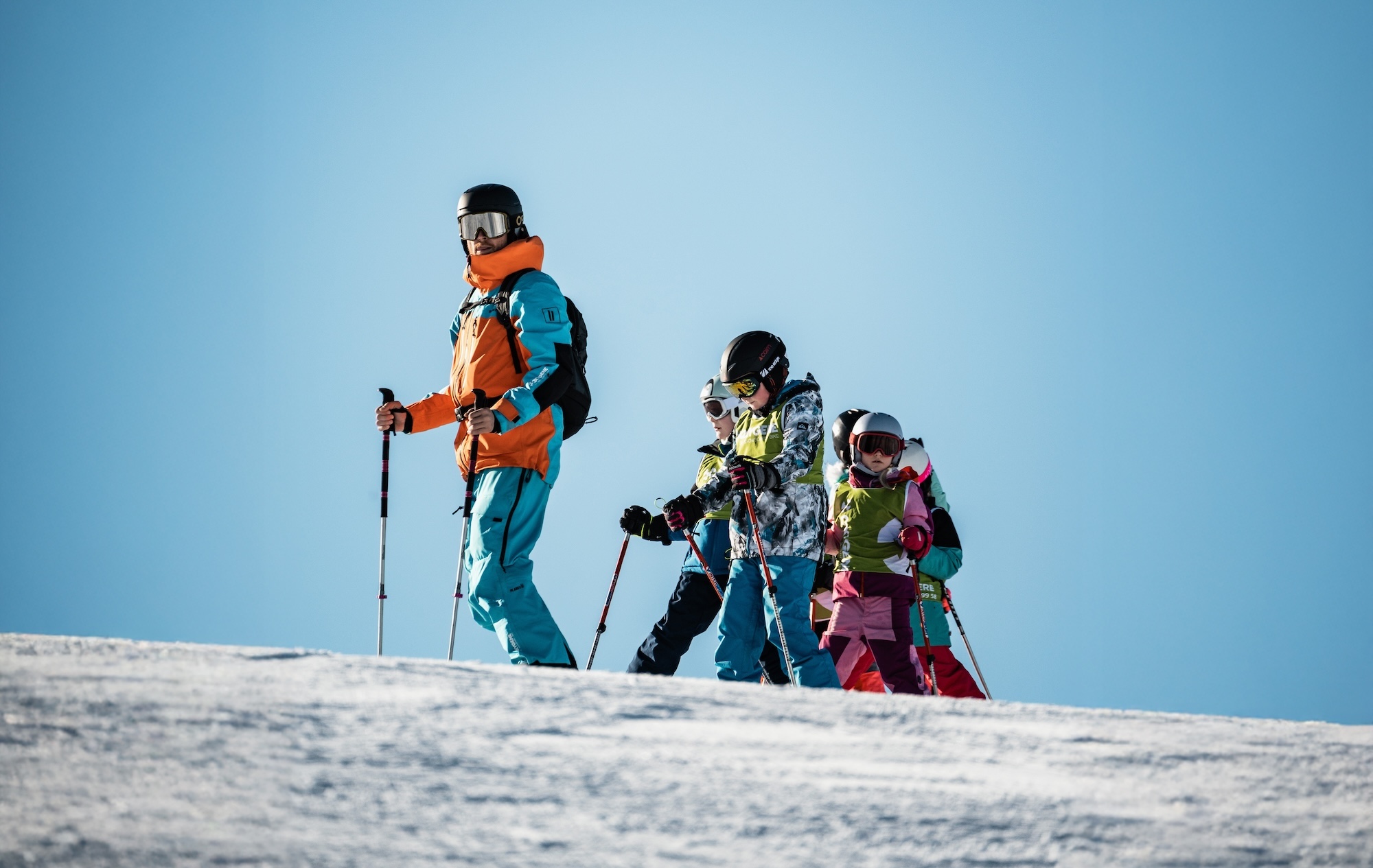 Cours de ski Enfants (5-12 ans) - Max 6 par groupe avec École de ski Oxyski Les Menuires.
