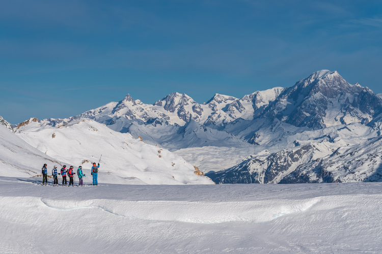Skilessen voor kinderen (6-13 jaar) voor vergevorderden "Pro Rider" met Skischool Oxygène Les Menuires.