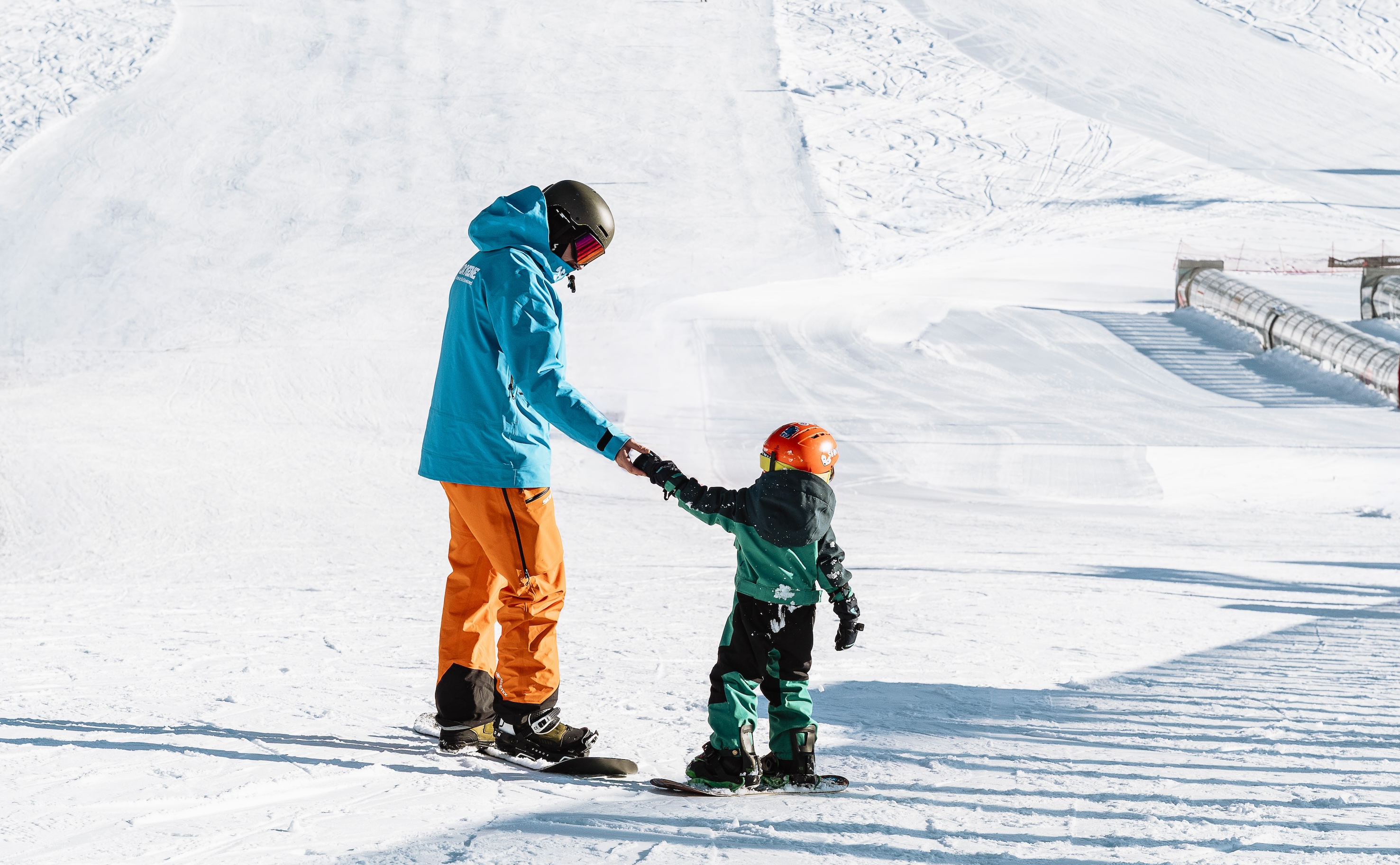 Snowboardlessen voor kinderen (vanaf 8 jaar) en volwassenen - Maximaal 8 per groep.