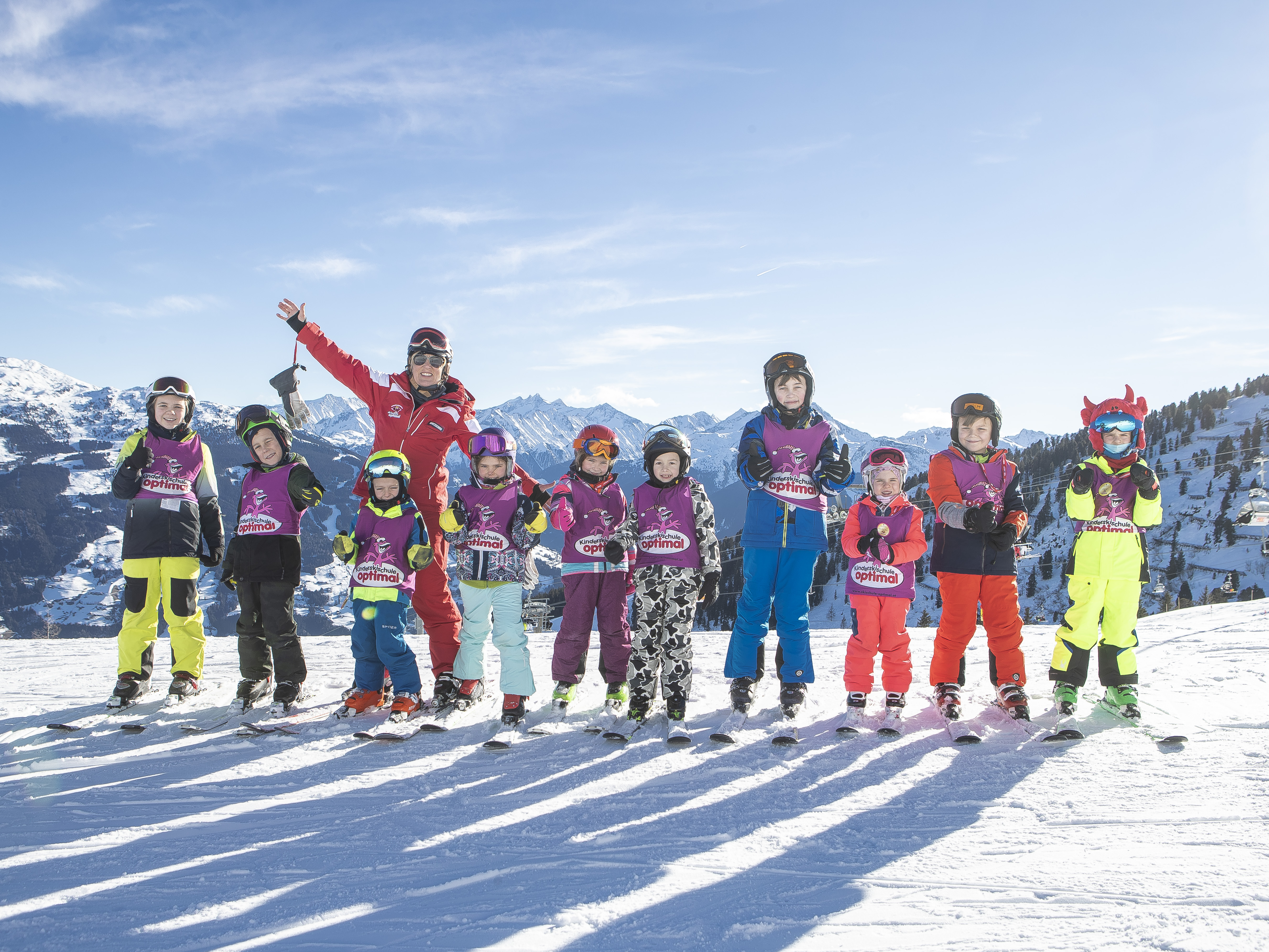 Kinder-Skikurs (4-12 J.) für Kinder mit Erfahrung.