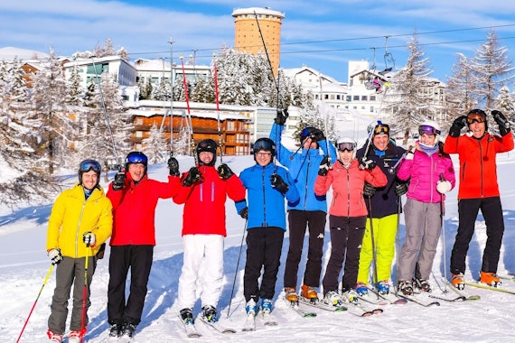 Group Adult Ski Lessons for Beginners