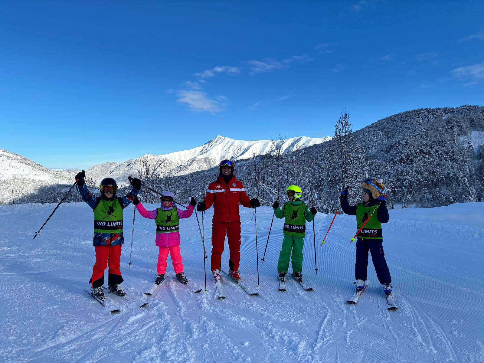 Group Kids Ski Lessons (5-14 y.) for Intermediate Skiers - Leprotto from Equipe Scuola Sci Limone