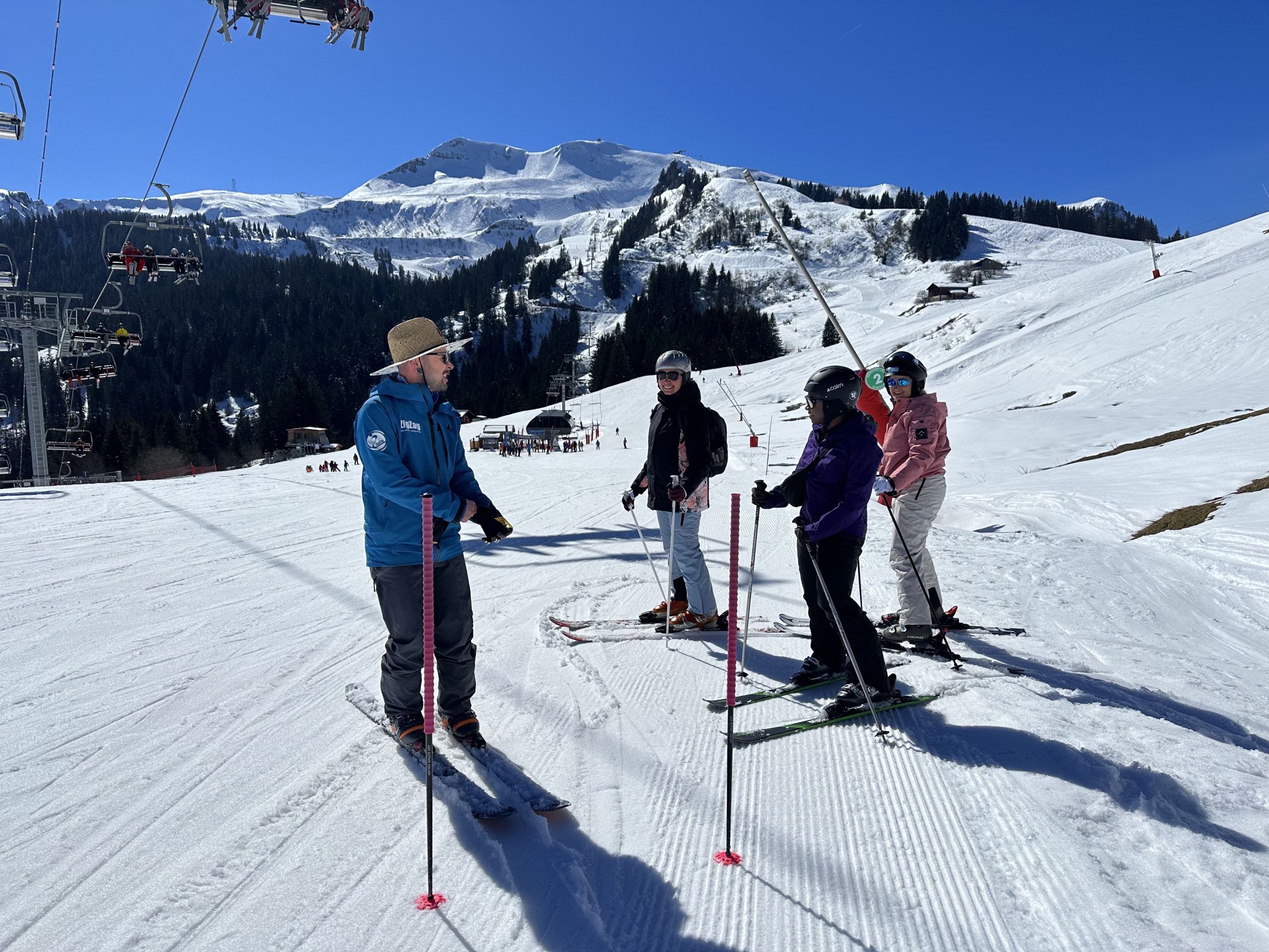 Adult Ski Lessons (from 13 y.) for All Levels - Max 8 per group from ESI ZigZag Samoëns.