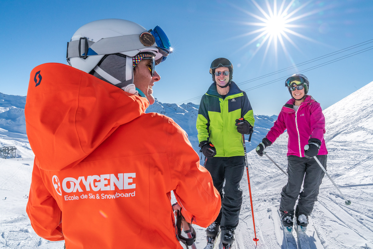 Private Ski Lessons for Adults of All Levels from Ski School Oxygène Méribel.
