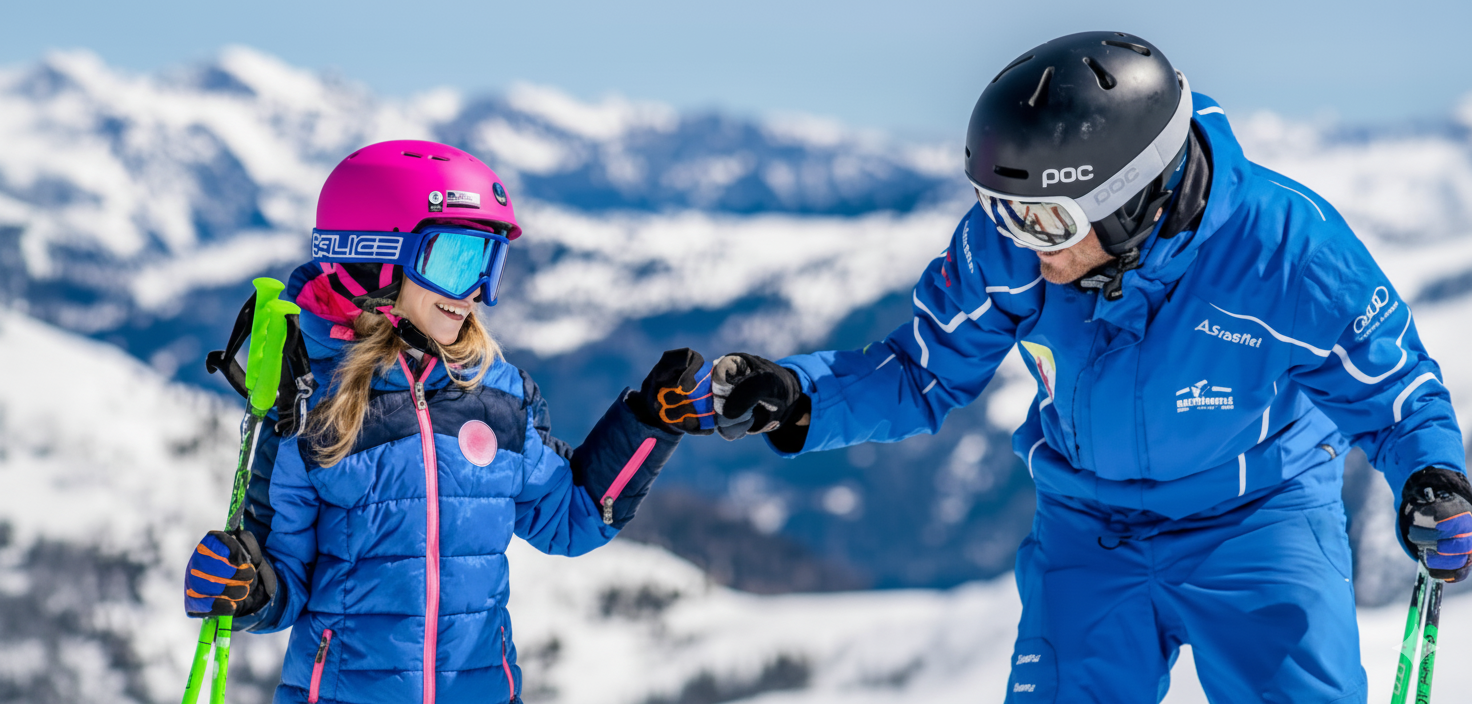 Privater Kinder-Skikurs (3-14 J.) für alle Levels mit Fischis Qualitätsskischule Flachau.