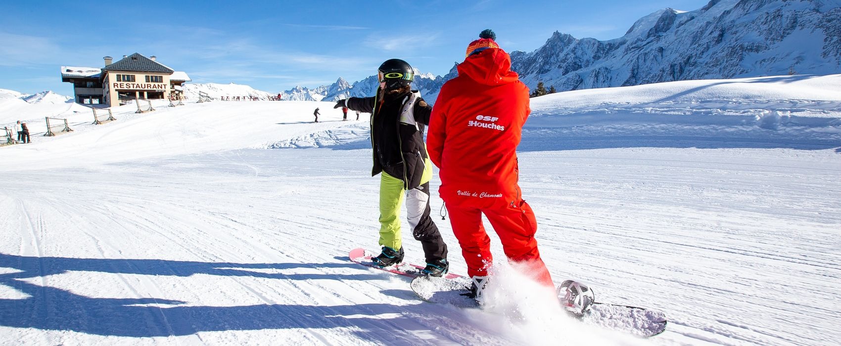 Cours de snowboard Enfants (dès 8 ans) & Adultes pour Tous niveaux.