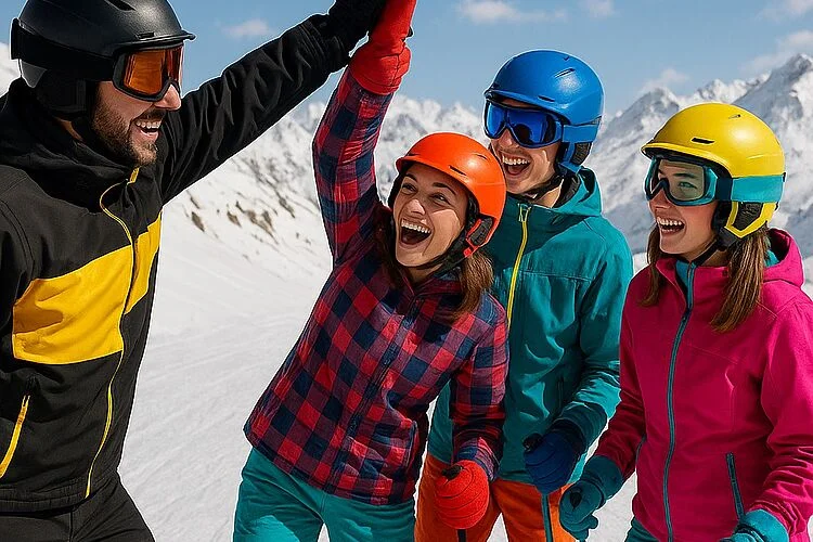 Teens Ski Lessons (13-16 y.) for Advanced Skiers - "Snow Riders" from Schweizer Schneesportschule Samnaun.