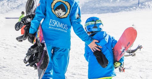 Discovery Snowboarding Lessons (from 6 y.) for First Timers from Ski School ESKIMOS Saas-Fee Discovery Snowboarding Lessons (from 6 y.) for First Timers from Ski School ESKIMOS Saas-Fee.