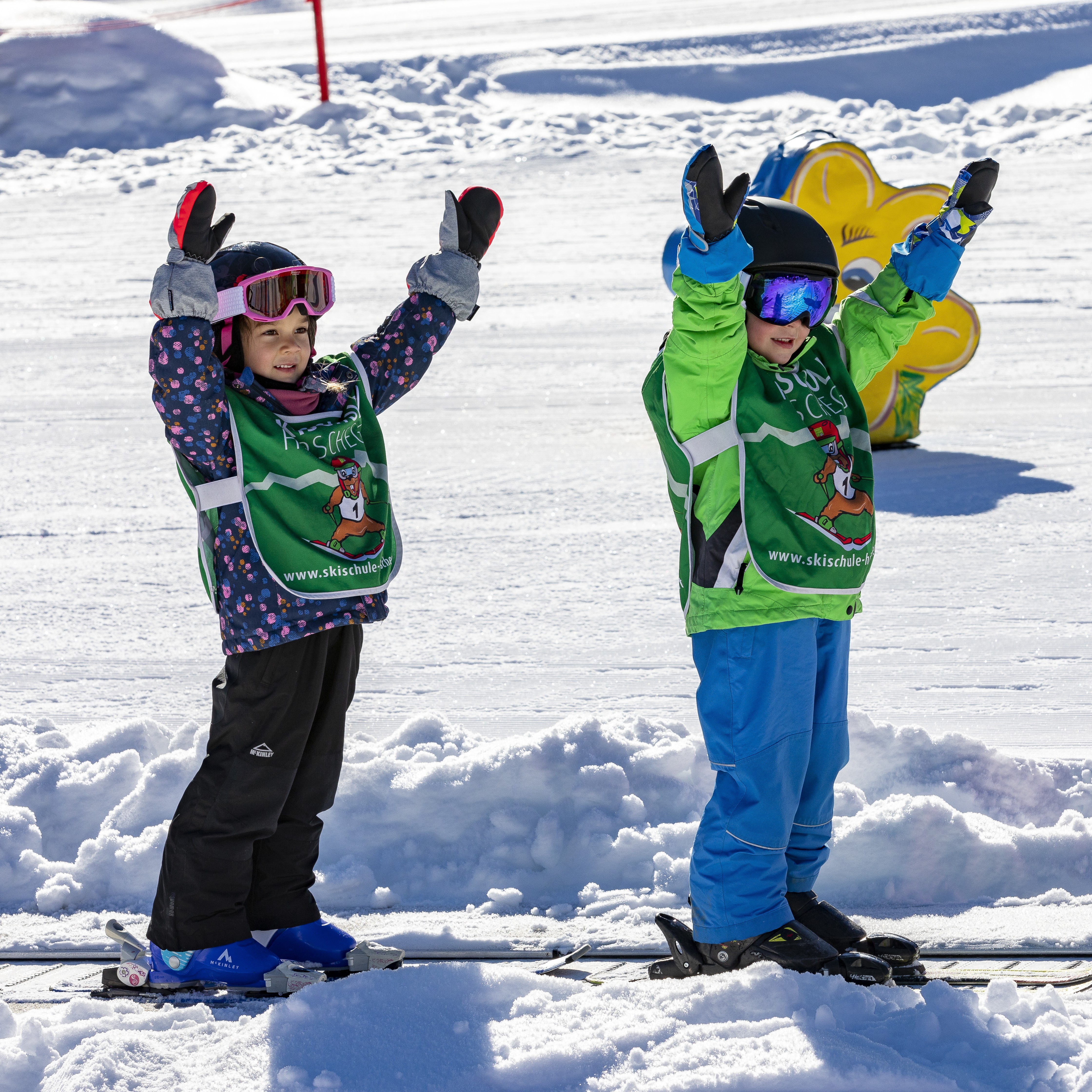 Kids Ski Lessons (3-4 y.) "Burmiclub" for First Timers from Ski School Hirschegg.