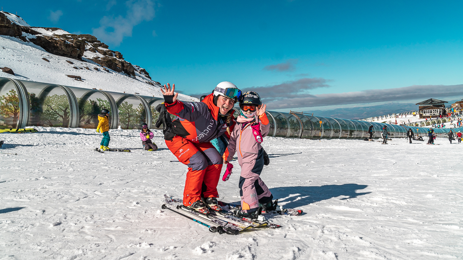 Kids Ski Lessons (3-6 y.) for All Levels from Snowmotion Sierra Nevada.