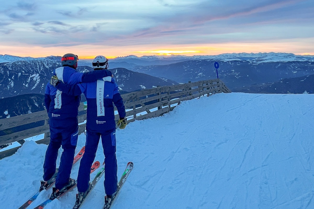 Lezioni private di sci per adulti per tutti i livelli.