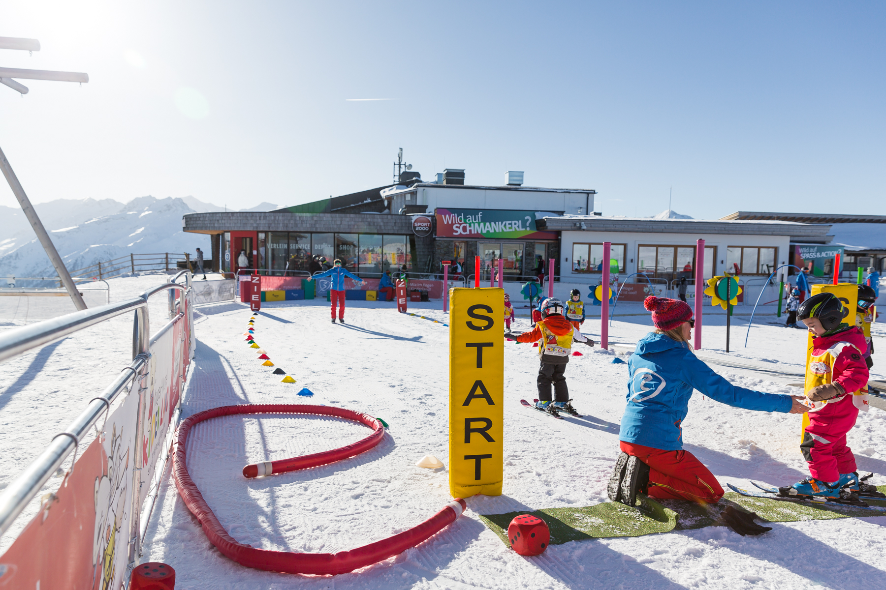 Clases de esquí de prueba para niños (5-15 años) para debutantes.