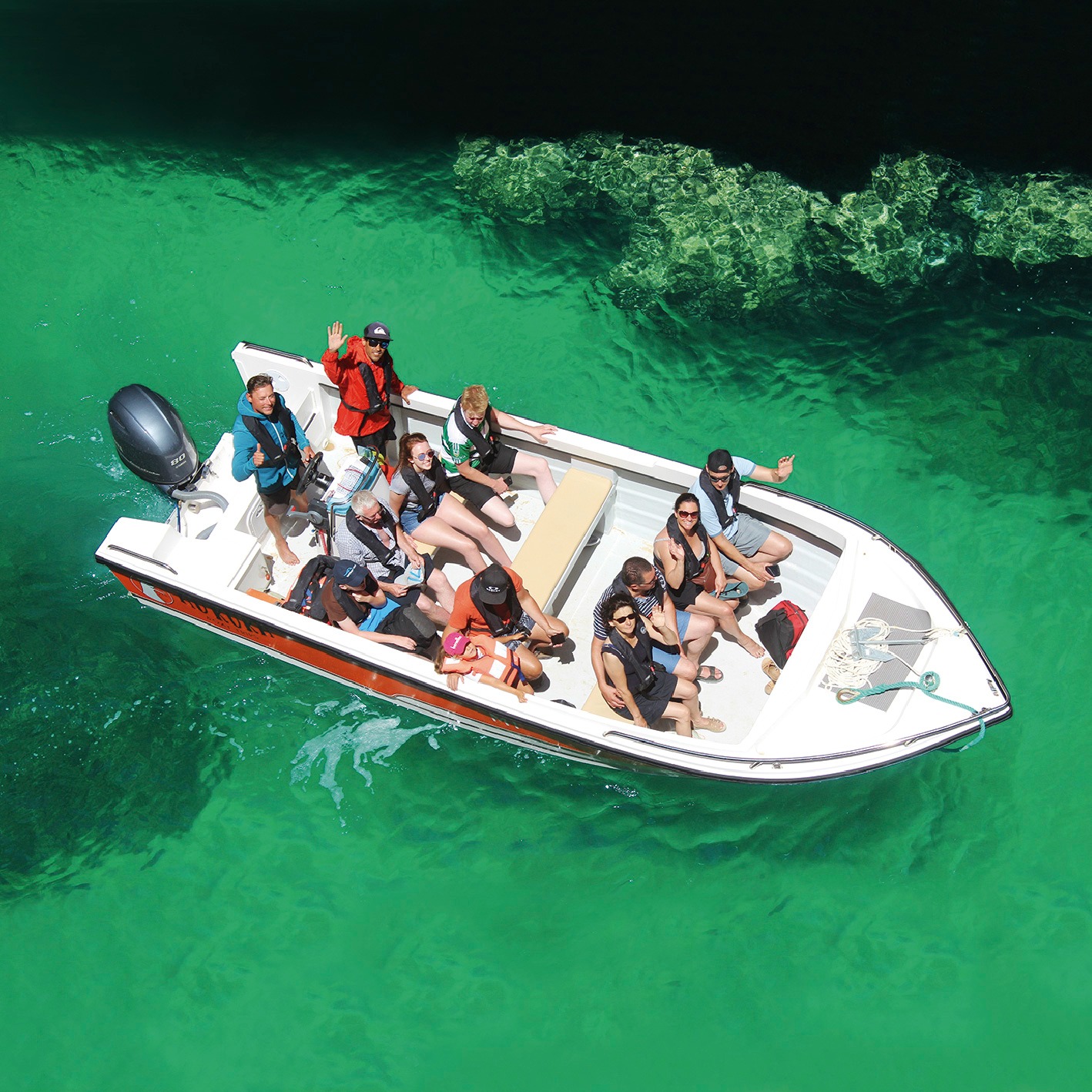 Giro in barca privata da Armação de Pêra alle grotte dell'Algarve - 1h30.