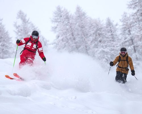 Cours de ski Enfants (8-15 ans) "Team Rider" aux Grands Montets.