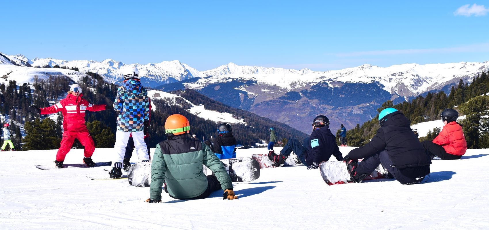 Adults Snowboarding Lessons (from 13 y.) for All Levels.