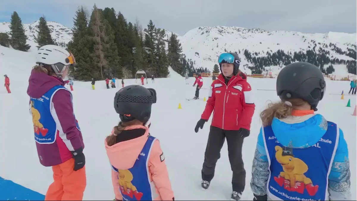 Privé skilessen voor kinderen (4-12 jaar) van alle niveaus.