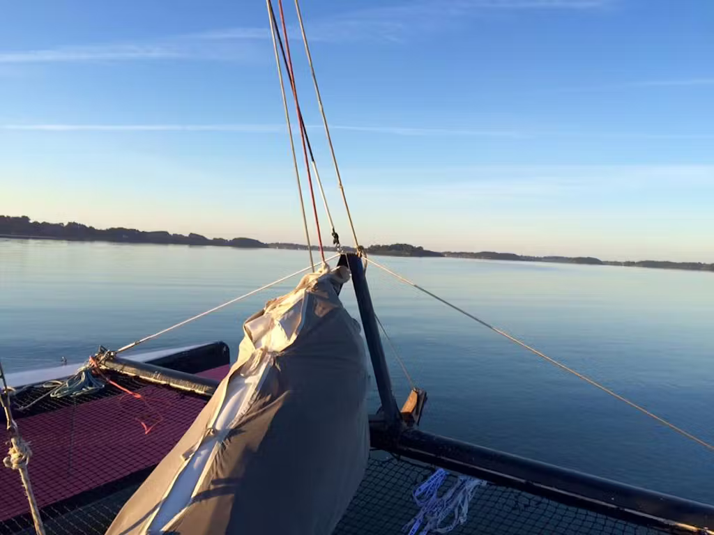 Sunset Catamaran Trip in the Gulf of Morbihan.