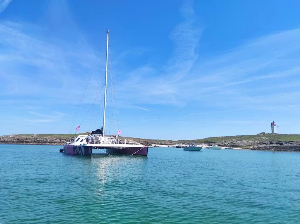 Catamarantocht van een halve dag naar Île de Groix.