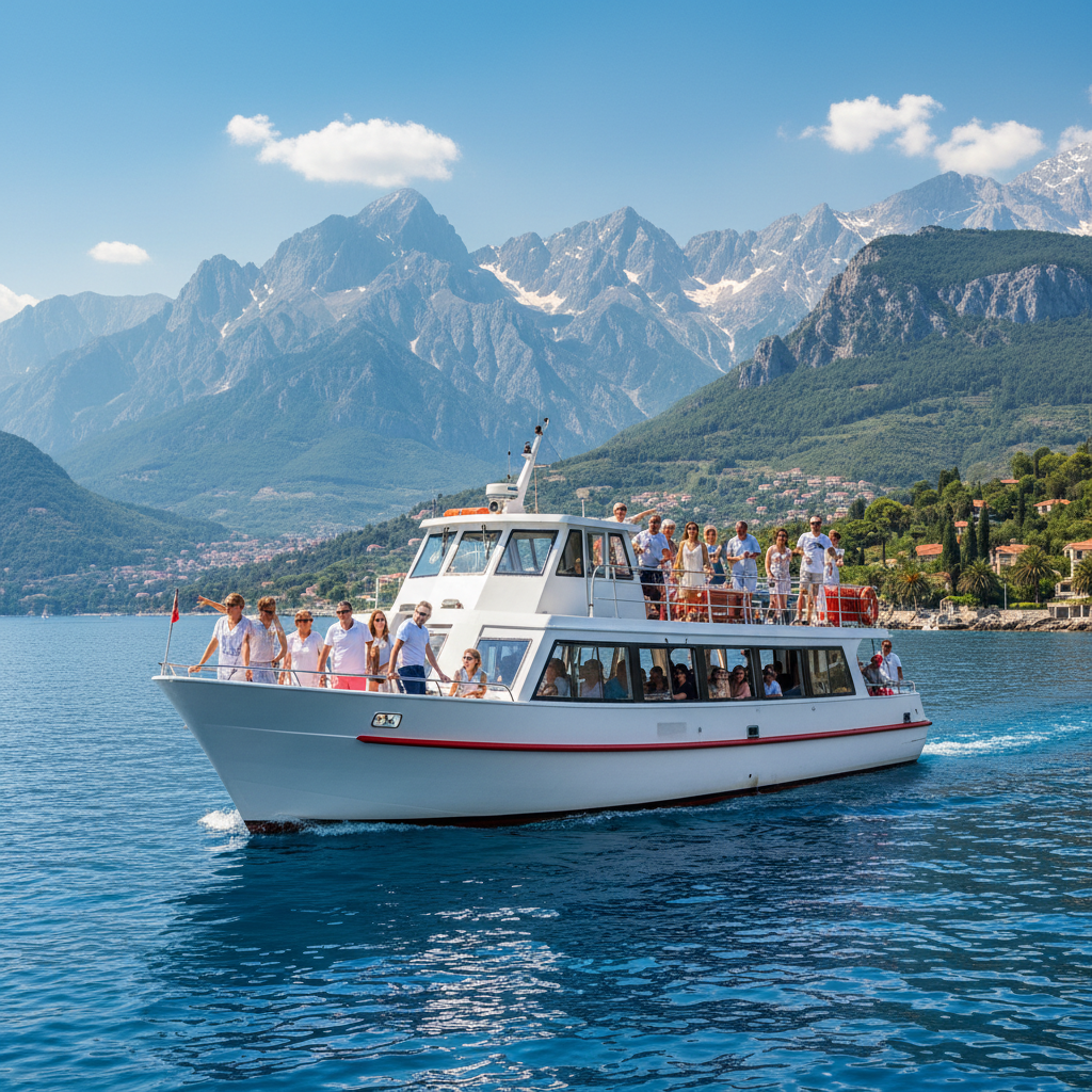 Boat tour to DEMO from TEST from Demo Ski School.