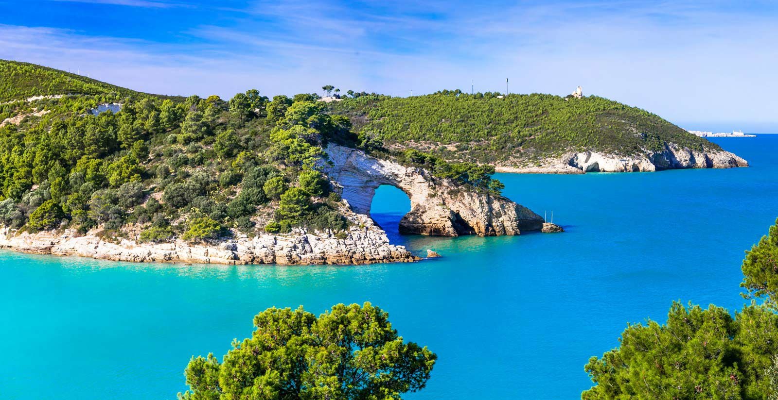 Paseo en barco por el Parque Nacional del Gargano con visita a cuevas marinas con Tour Gargano.