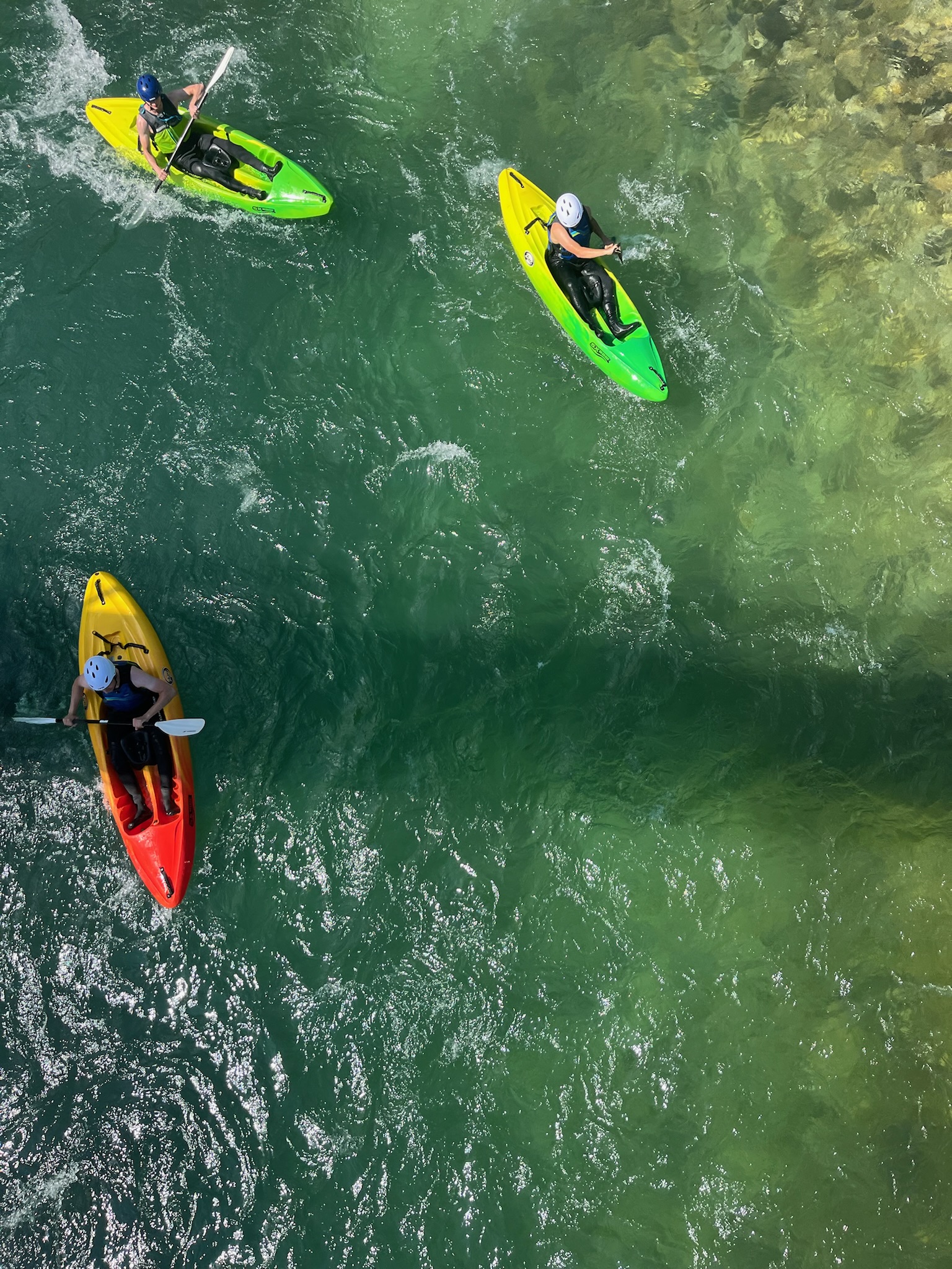 Abenteuer-Kajakfahren auf der Save.