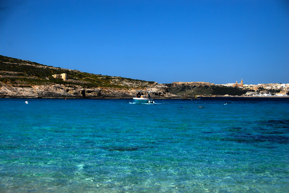 Private Boat Trip to Comino including Blue Lagoon from Gozo.