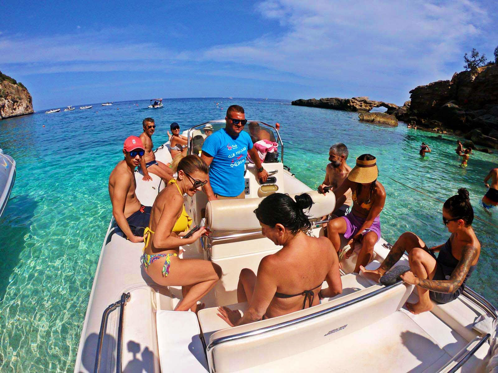 RIB-boottocht naar Cala Goloritzé en Cala Mariolu.