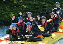 People Rafting in the Imster Schlucht - Blue Water Classic Tour with feelfree Outdoor Professionals Ötztal.
