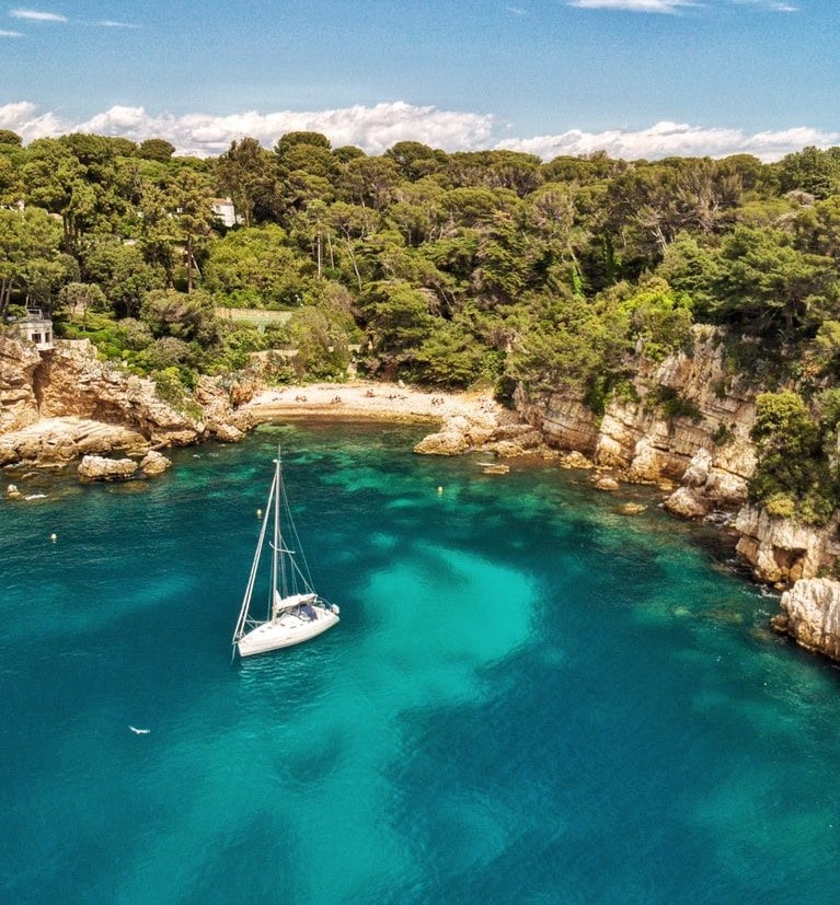 Balade en voilier aux îles de Lérins avec Baignade.
