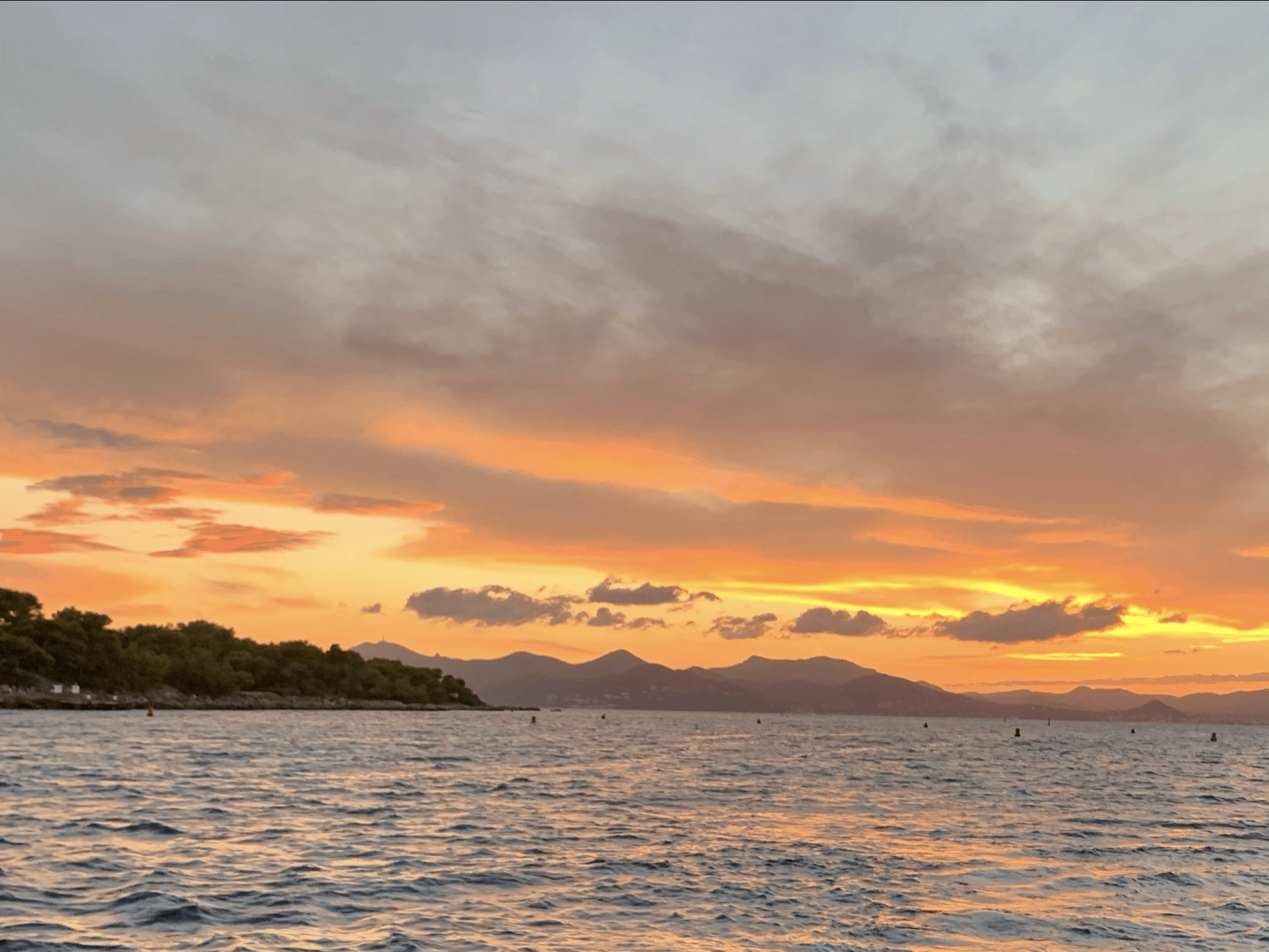 Sunset Sailing Boat Trip off the Coast of Antibes with Aperitif from Cap Sail Aventures Antibes.