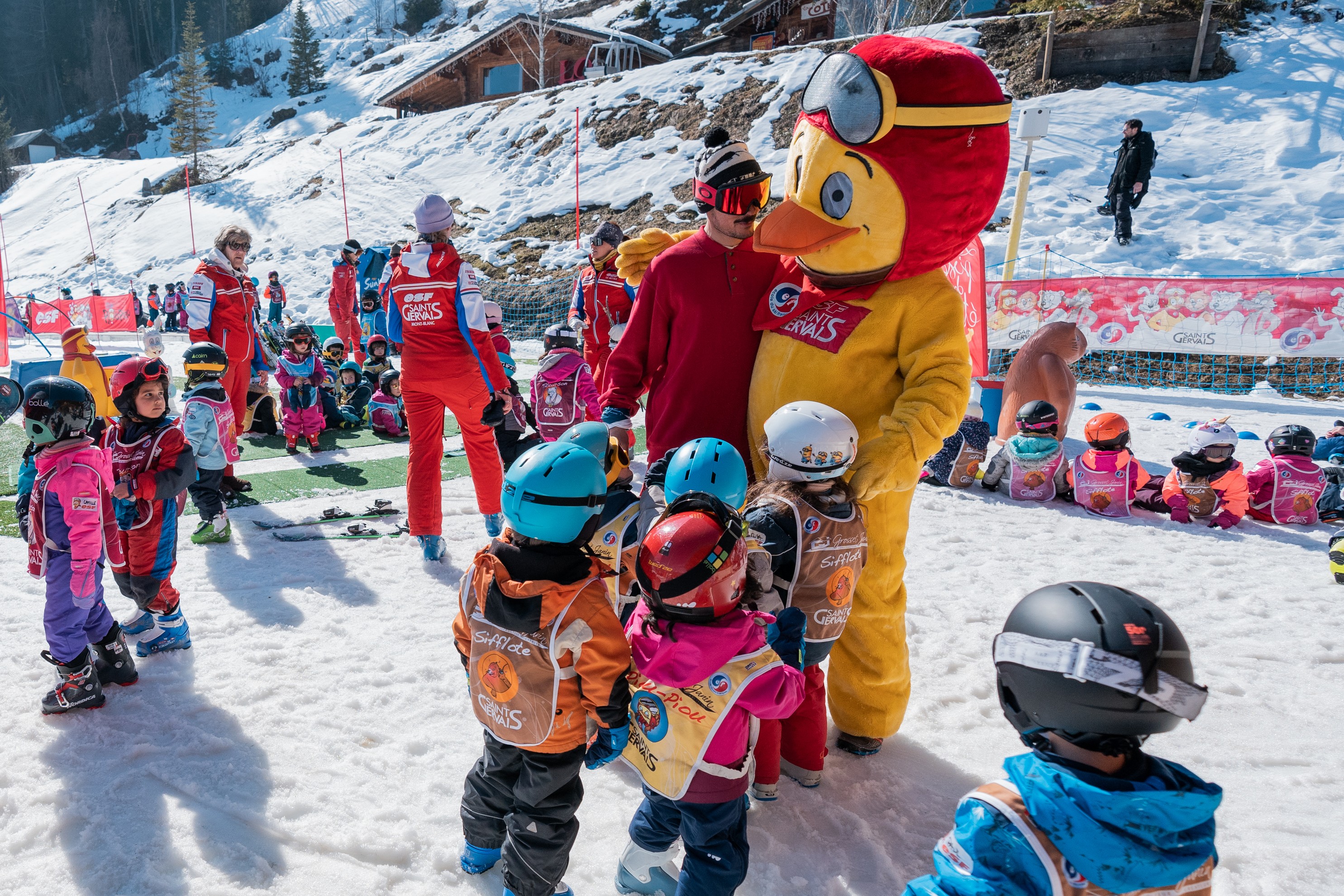 Kids Ski Lessons (3-5 y.) - Club Piou-Piou from ESF Saint Gervais Mont-Blanc.