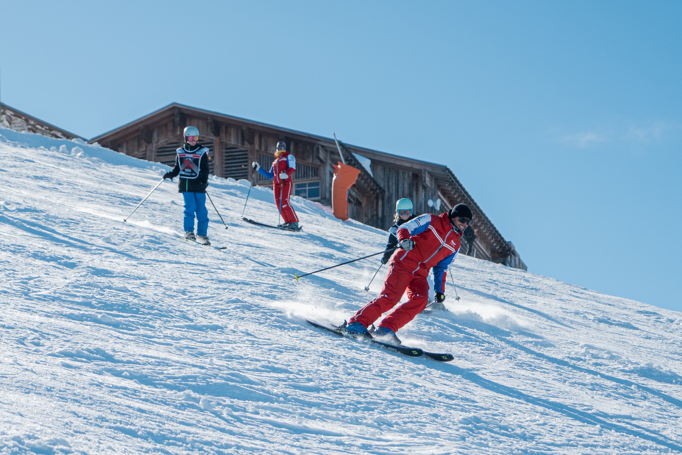 Private Ski Lessons for Kids (3-12 y.) of All Levels from ESF Saint Gervais Mont-Blanc.