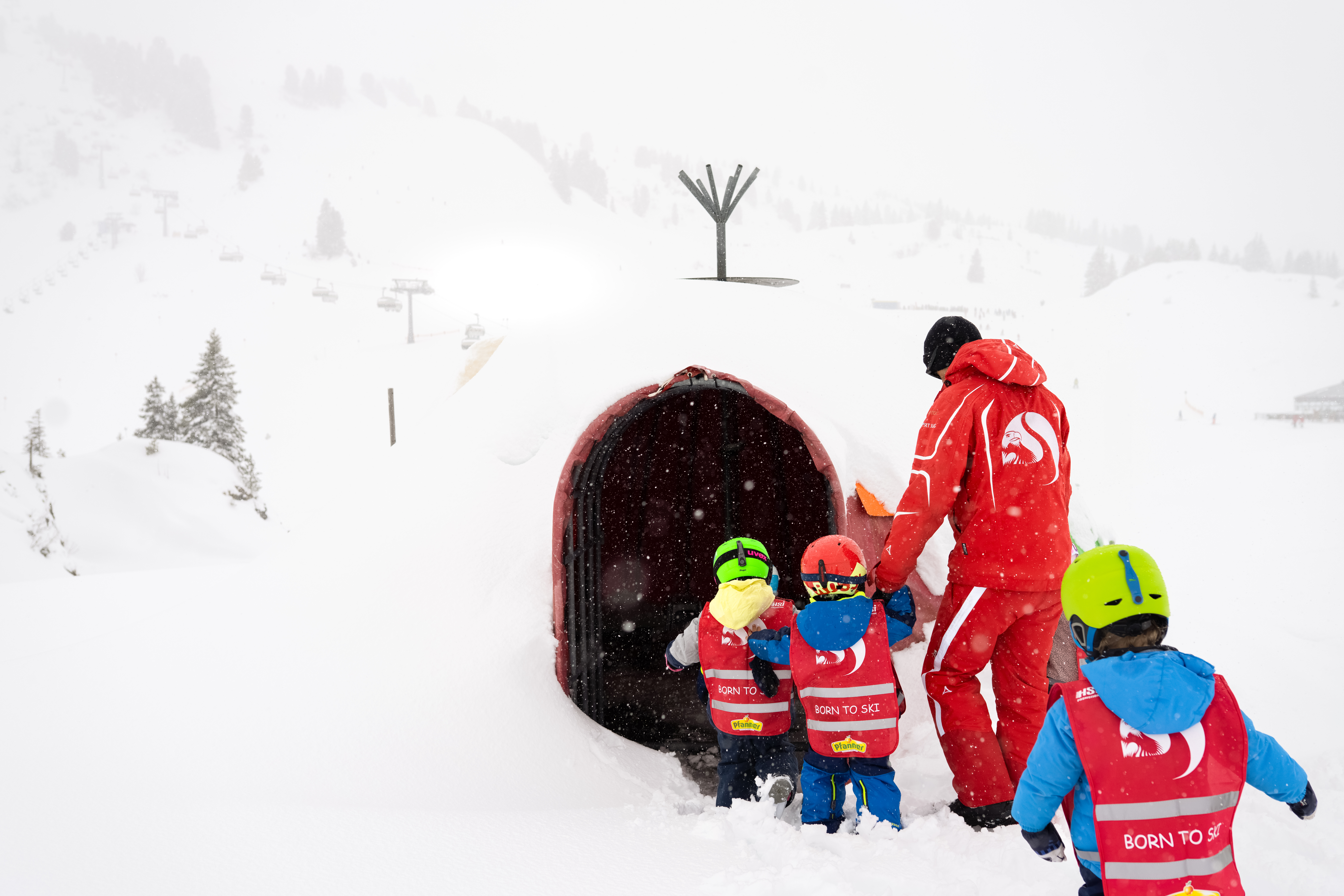 Skikleuterschool (voor 3-jarigen) voor beginners met Skischule Salober-Schröcken.