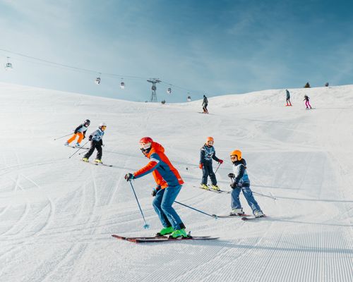 Kids Ski Lessons (6-12 y.) for Skiers with Experience from ESF Courchevel 1850.
