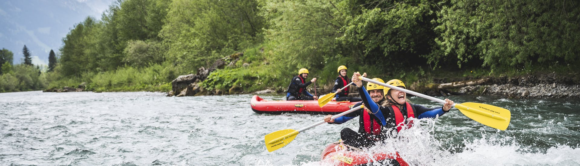 Classic Rafting - Whitewater fun on the Iller Level 2.