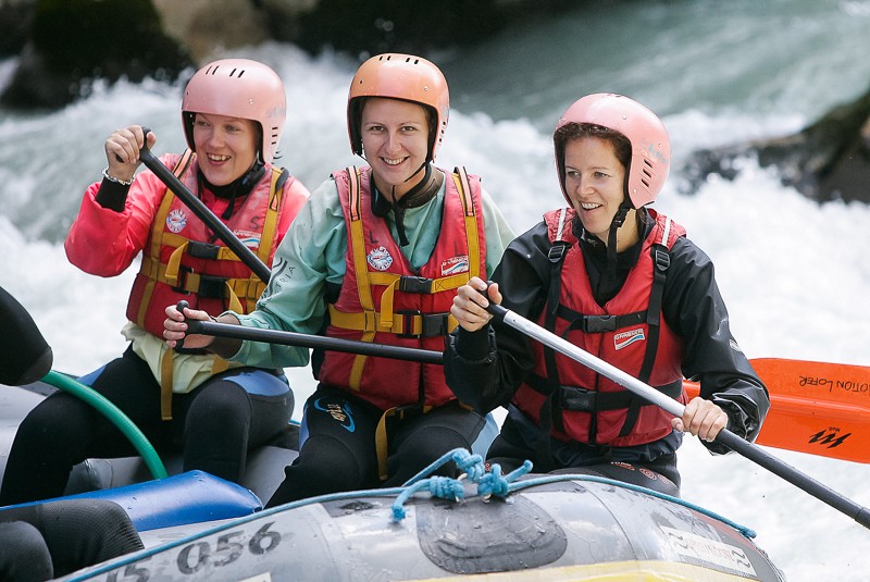 Rafting op de Saalach in Lofer - klassiek 3 met Motion Outdoor Center Lofer.