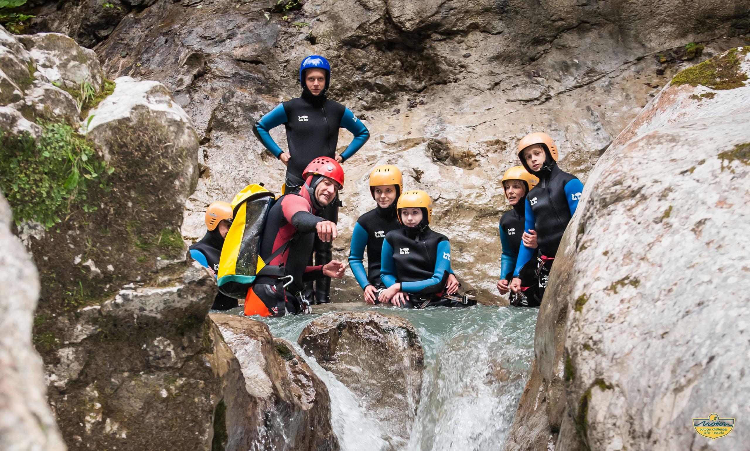 Canyoning in Seisenbergklamm from Lofer.