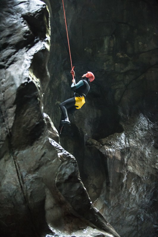 Canyoning in der Seisenbergklamm in Lofer.