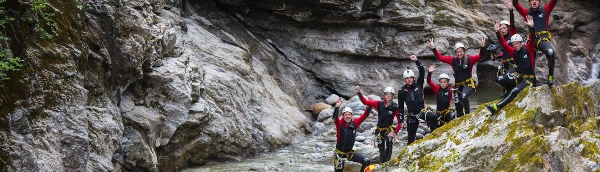 Canyoning in Zemmschlucht in the Zillertal - Blue Lagoon.