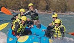 Een groep tijdens Challenging Rafting op de Isel in Lienz met CAM & COOL'S Kärnten & Osttirol