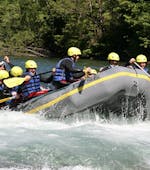 Un gruppo durante Rafting Fun sul fiume Isel a Lienz con CAM & COOL'S Kärnten & Osttirol