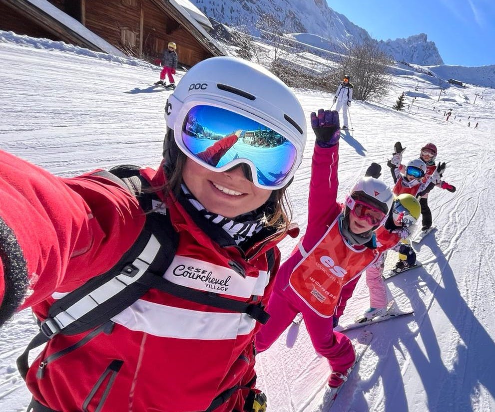 Kids Ski Lessons (6-12 y.) from ESF Courchevel Village.